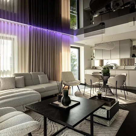 アパート Luxury Seaside Penthouse With A View Of The Old Town タリン